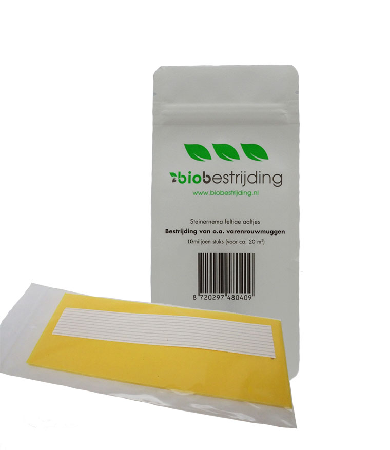 10 miljoen Steinernema feltiae aaltjes en vangplaten